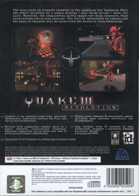 Quake III - Revolution box cover back